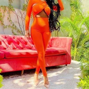 Ribbed Jumpsuit (Small) From Naked Wardrobe